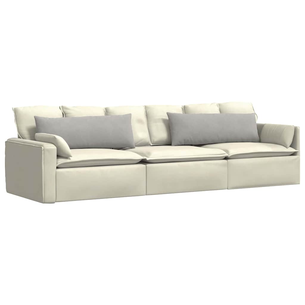 vidaXL Poduszki na sofę 2 pcs Jasnoszary 120 x 40 cm tkanina
