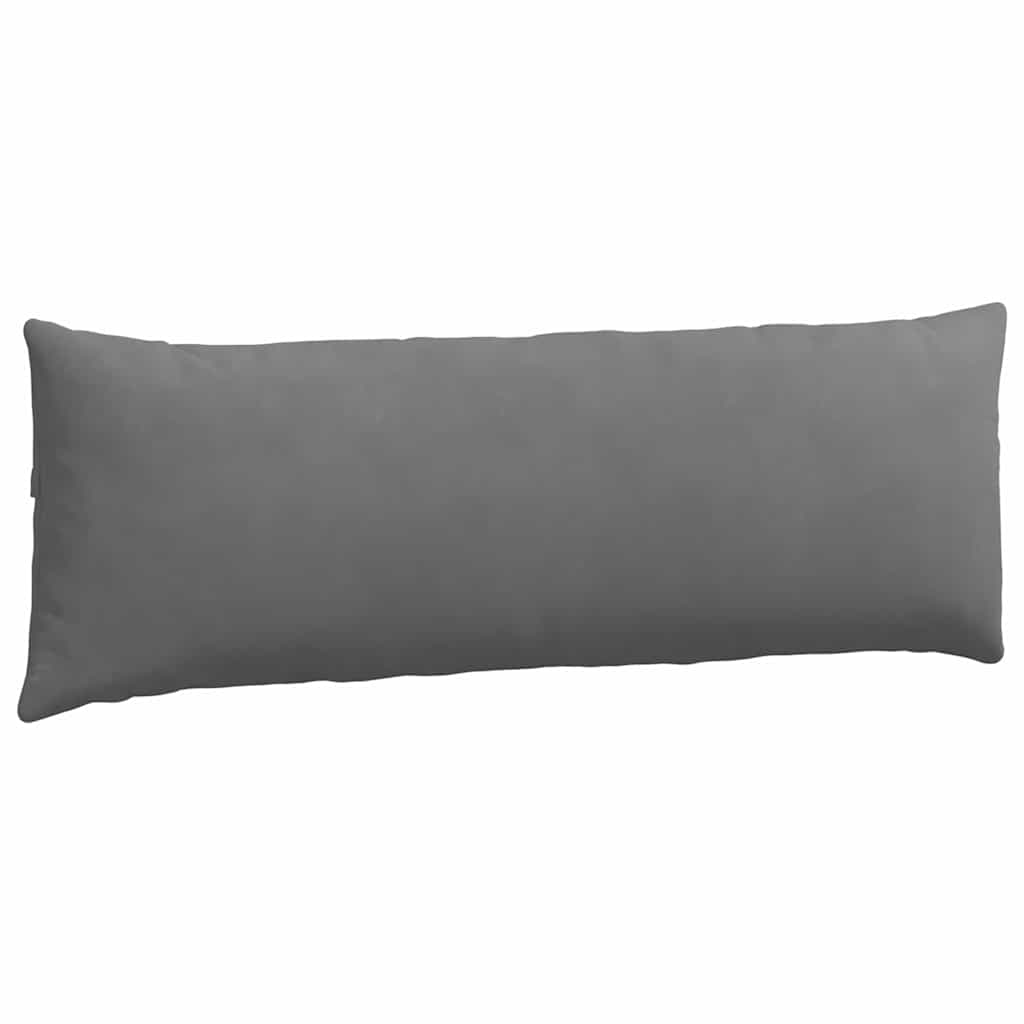 vidaXL Poduszki na sofę 2 pcs Ciemnoszary 120 x 40 cm tkanina