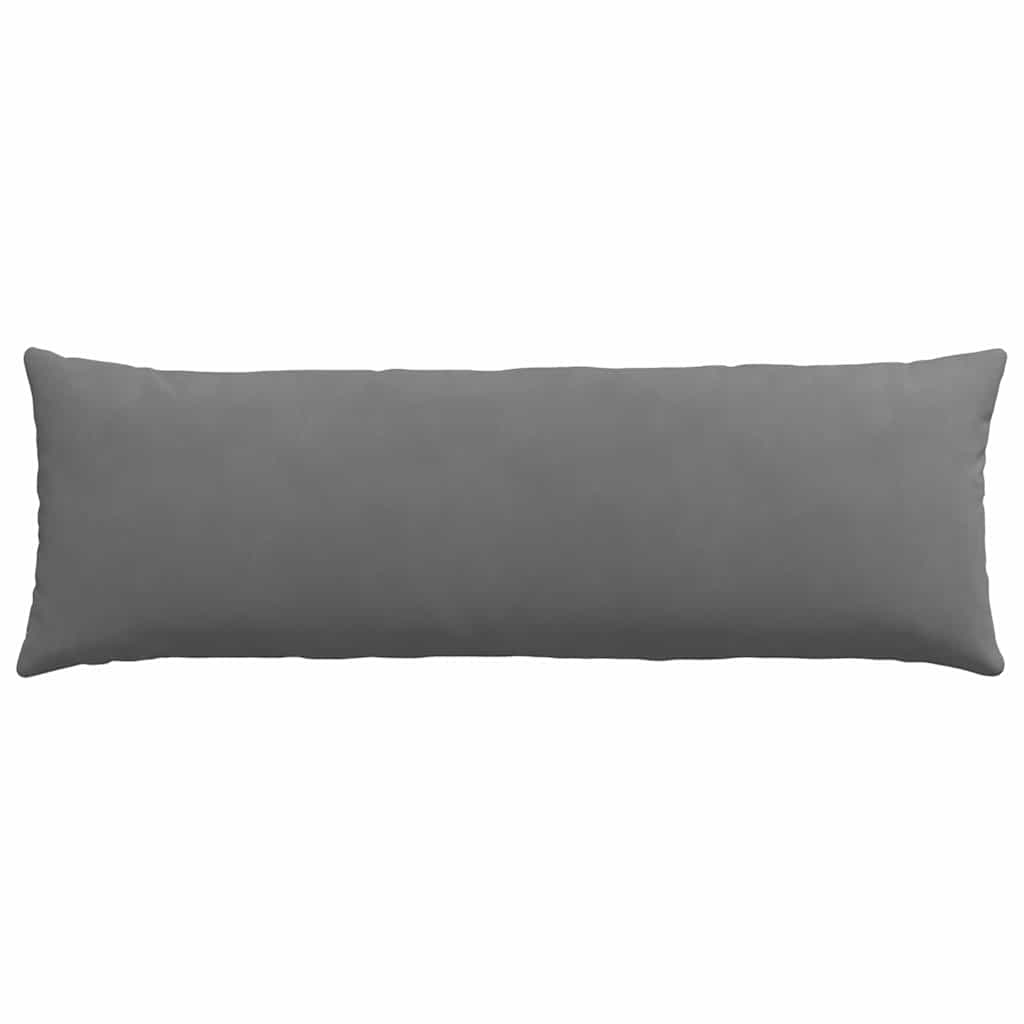 vidaXL Poduszki na sofę 2 pcs Ciemnoszary 120 x 40 cm tkanina