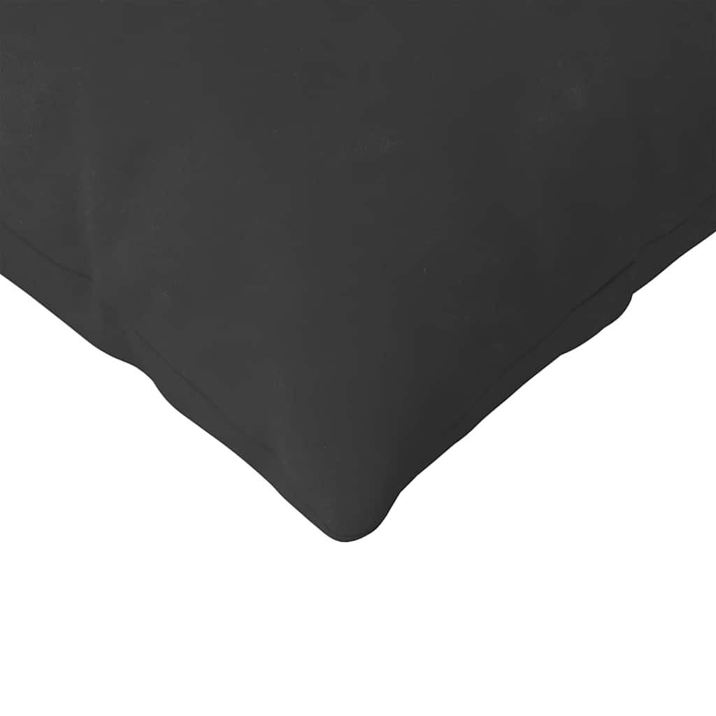 vidaXL Poduszki na sofę 2 pcs Czarny 120 x 40 cm tkanina