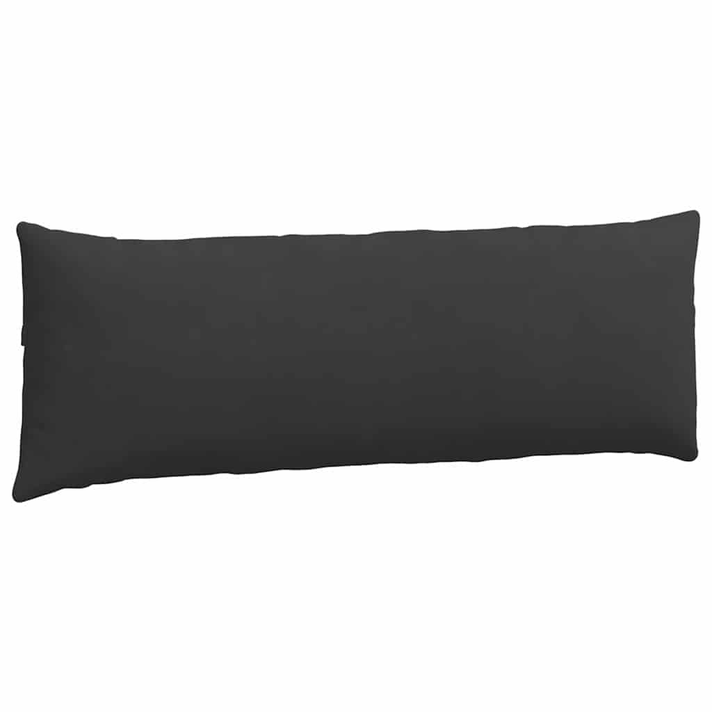 vidaXL Poduszki na sofę 2 pcs Czarny 120 x 40 cm tkanina