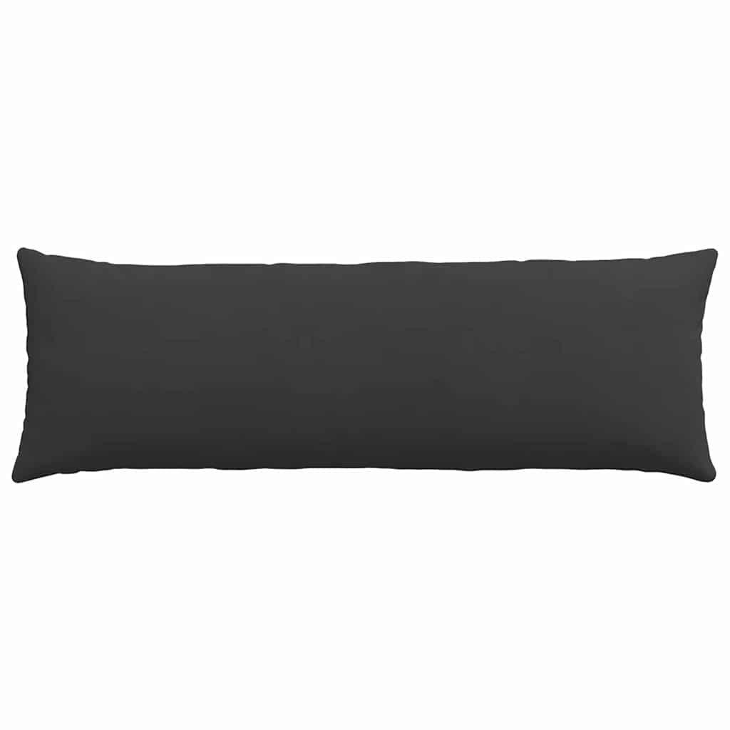 vidaXL Poduszki na sofę 2 pcs Czarny 120 x 40 cm tkanina
