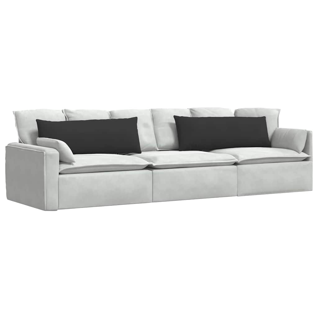 vidaXL Poduszki na sofę 2 pcs Czarny 120 x 40 cm tkanina