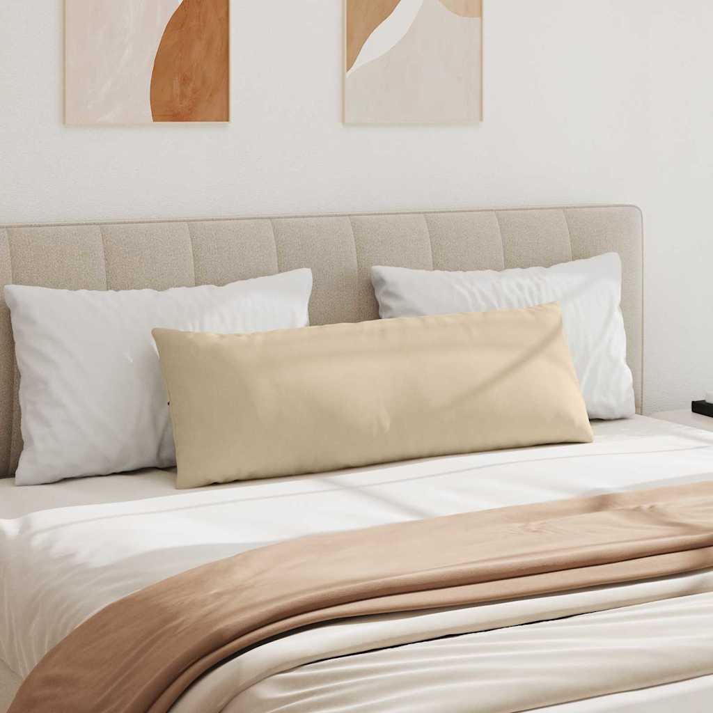 vidaXL Poduszki na sofę 2 pcs Kremowy 120 x 40 cm tkanina