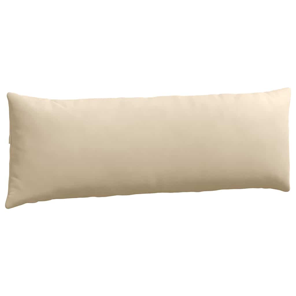vidaXL Poduszki na sofę 2 pcs Kremowy 120 x 40 cm tkanina
