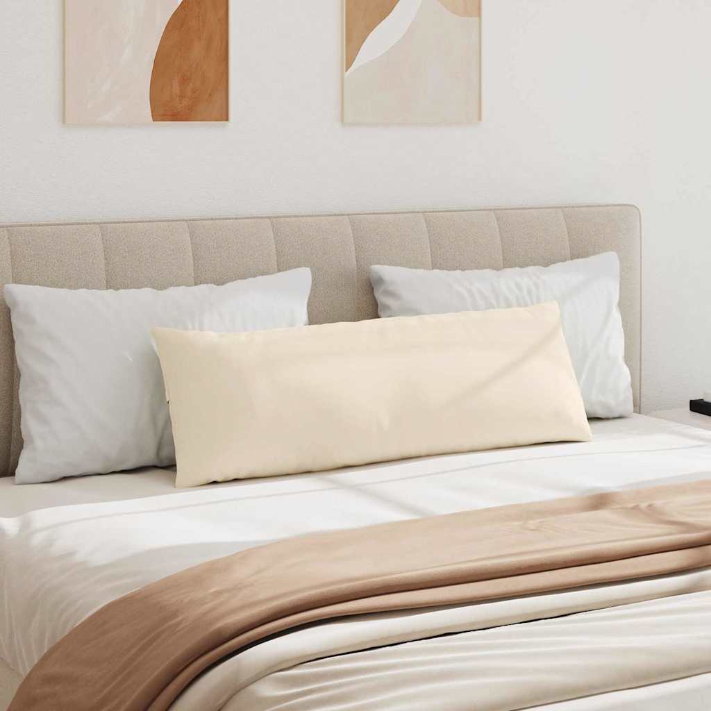 vidaXL Poduszki na sofę 2 pcs Beżowy 120 x 40 cm tkanina