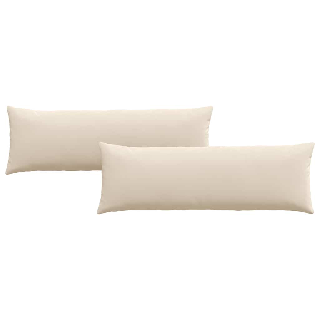 vidaXL Poduszki na sofę 2 pcs Beżowy 120 x 40 cm tkanina