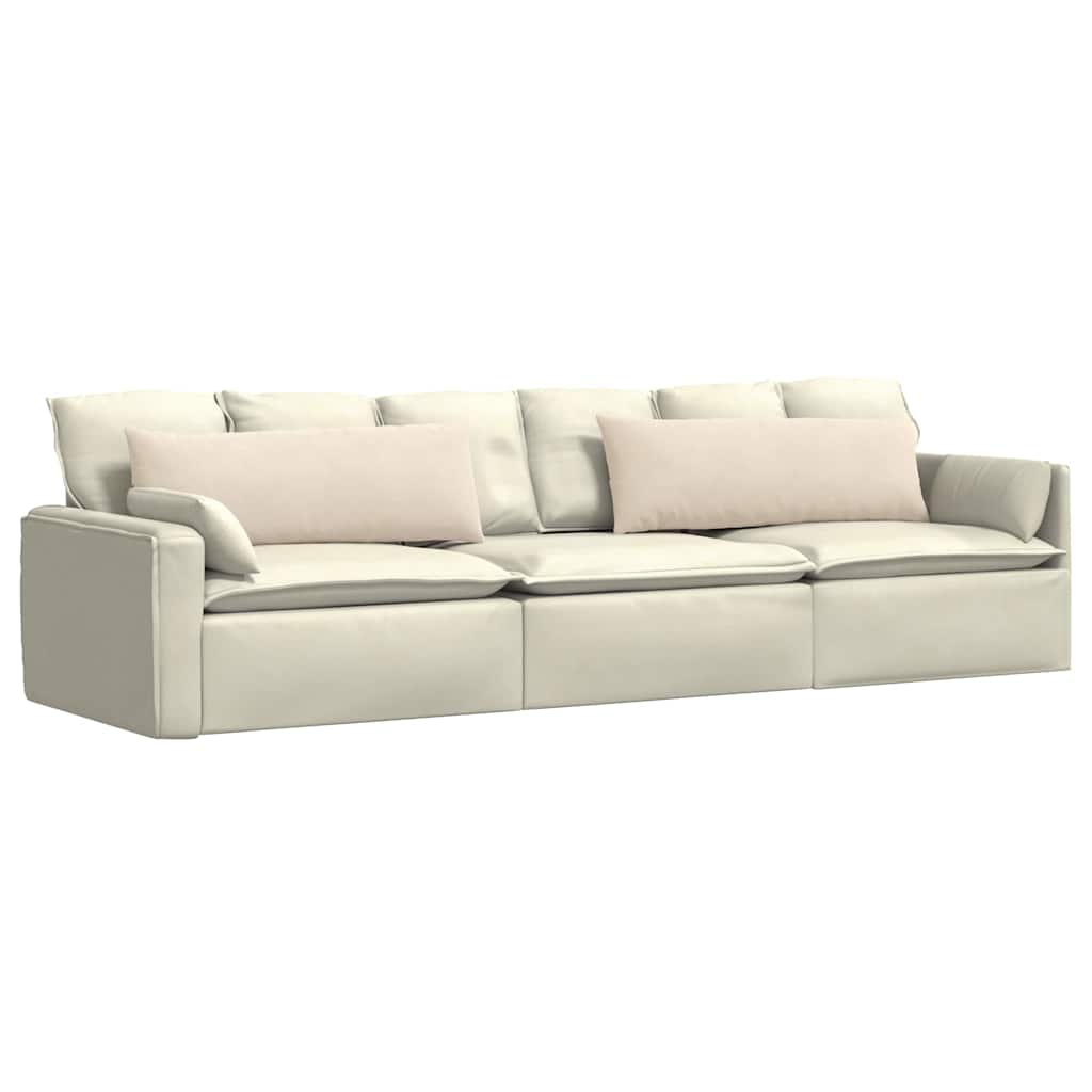 vidaXL Poduszki na sofę 2 pcs Beżowy 120 x 40 cm tkanina
