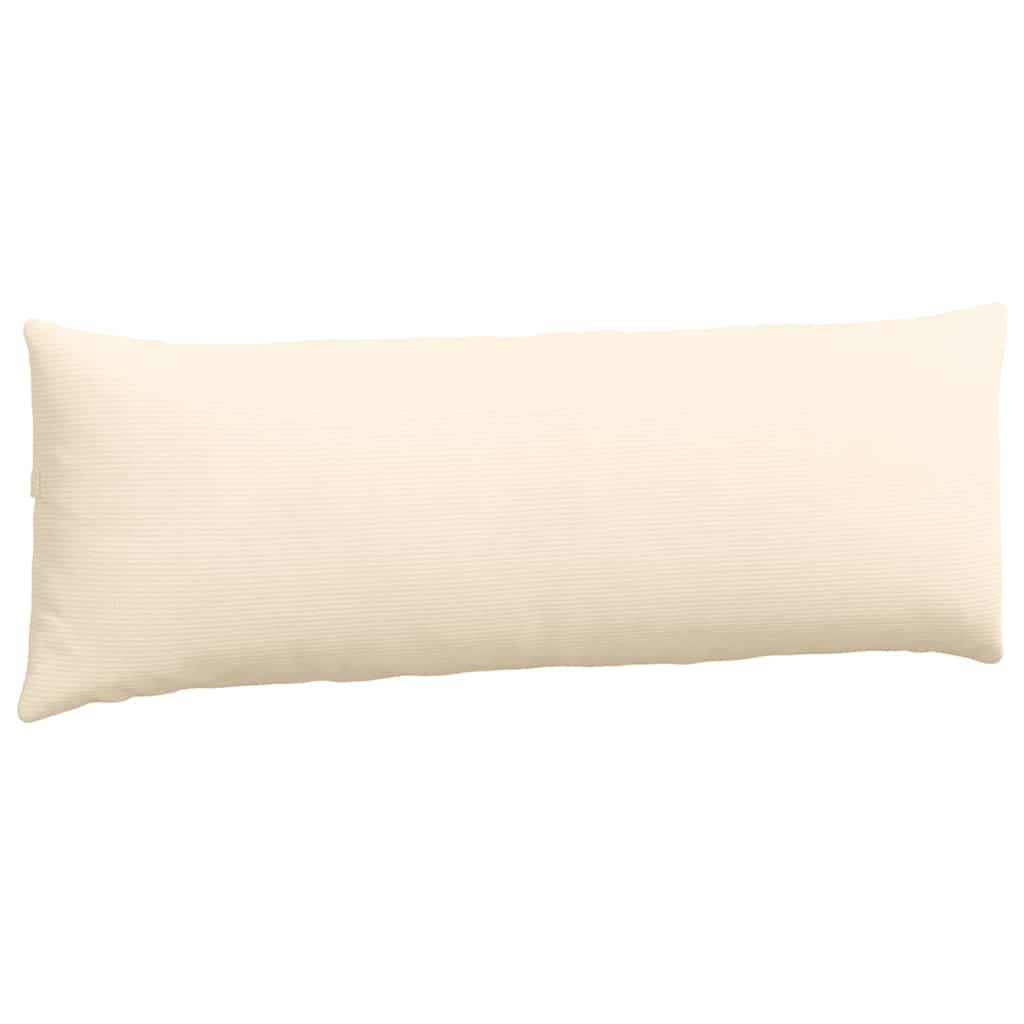 vidaXL Poduszki na sofę 2 pcs Kremowy 120 x 40 cm Tkanina sztruksowa