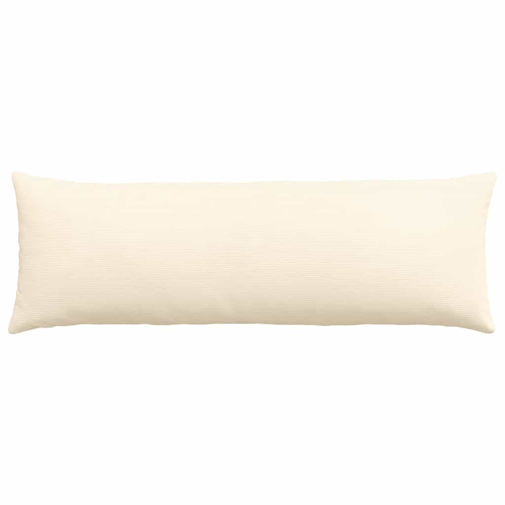 vidaXL Poduszki na sofę 2 pcs Kremowy 120 x 40 cm Tkanina sztruksowa