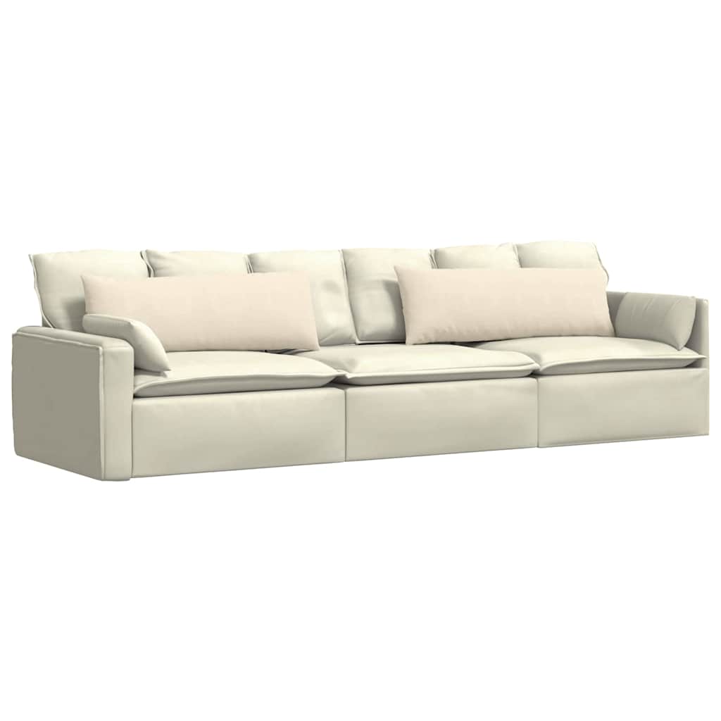 vidaXL Poduszki na sofę 2 pcs Kremowy 120 x 40 cm Tkanina sztruksowa