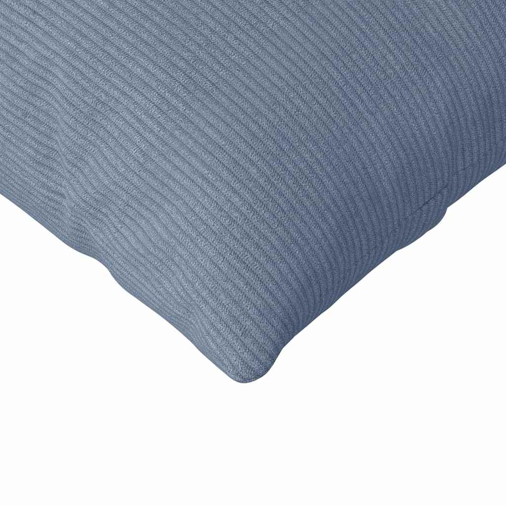 vidaXL Poduszki na sofę 2 pcs Niebieski 120 x 40 cm Tkanina sztruksowa