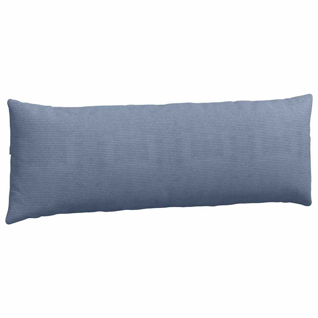 vidaXL Poduszki na sofę 2 pcs Niebieski 120 x 40 cm Tkanina sztruksowa