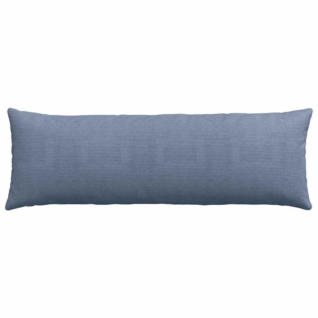 vidaXL Poduszki na sofę 2 pcs Niebieski 120 x 40 cm Tkanina sztruksowa