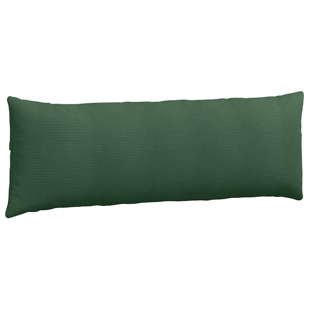 vidaXL Poduszki na sofę 2 pcs Ciemna zieleń 120 x 40 cm