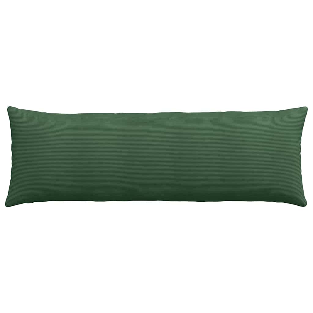 vidaXL Poduszki na sofę 2 pcs Ciemna zieleń 120 x 40 cm
