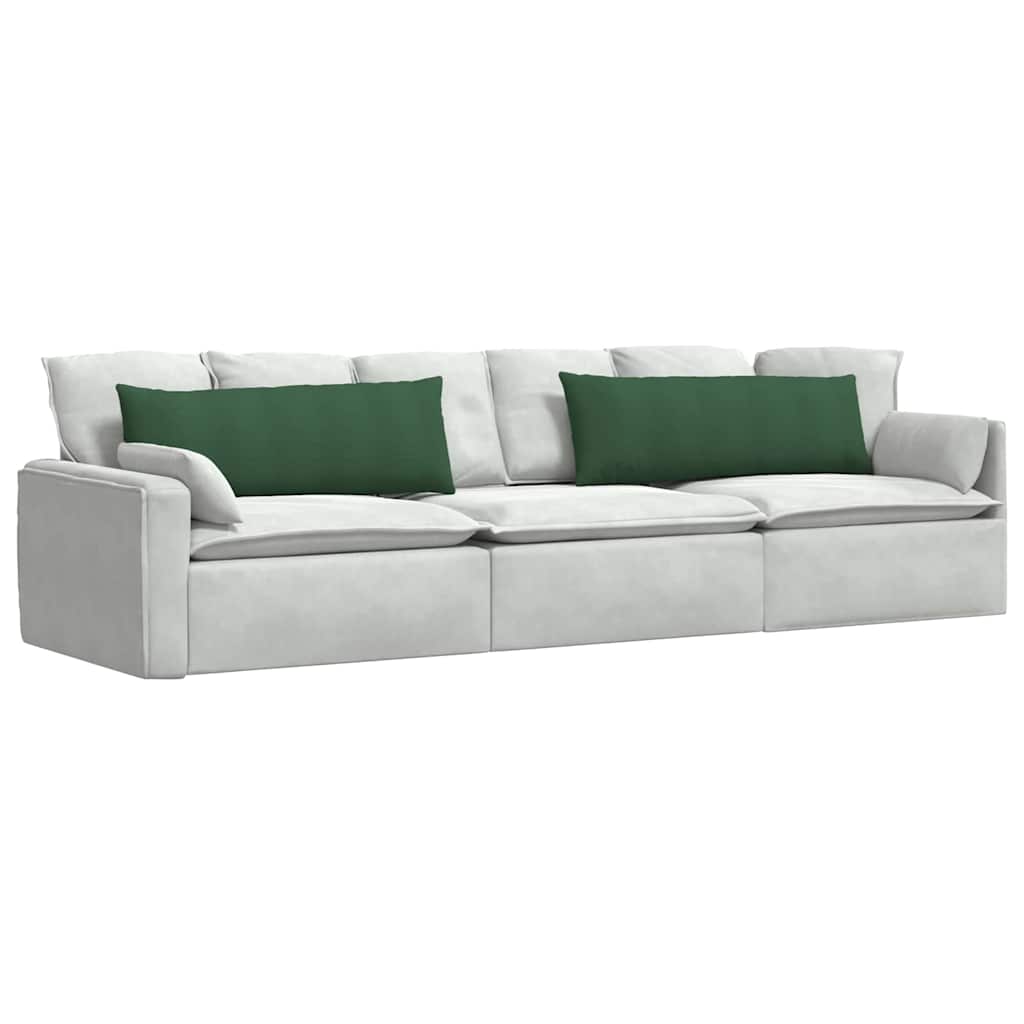 vidaXL Poduszki na sofę 2 pcs Ciemna zieleń 120 x 40 cm