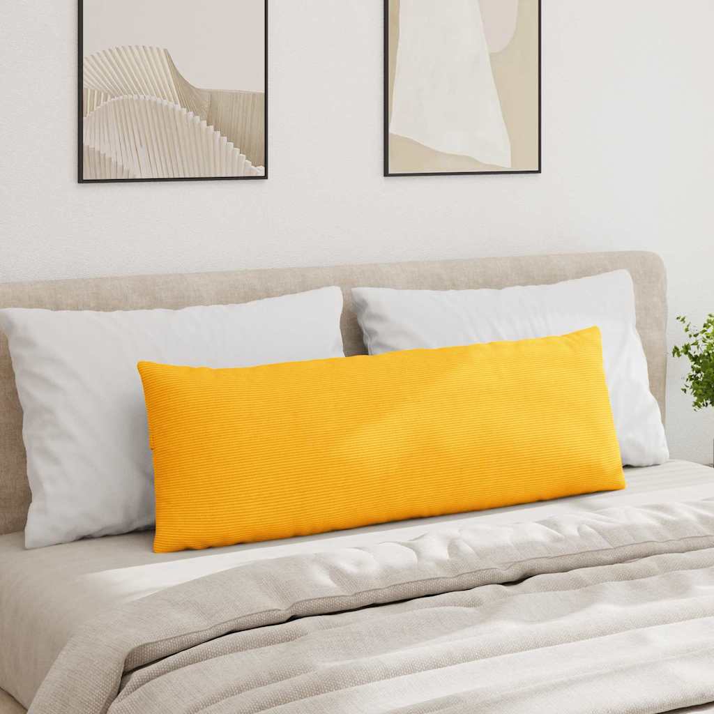 vidaXL Poduszki na sofę 2 pcs Jasnożółty 120 x 40 cm