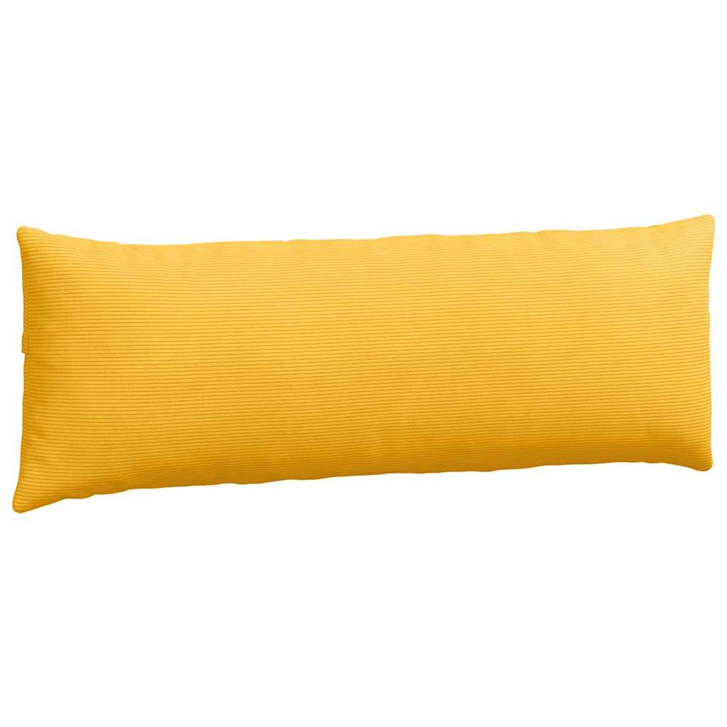 vidaXL Poduszki na sofę 2 pcs Jasnożółty 120 x 40 cm