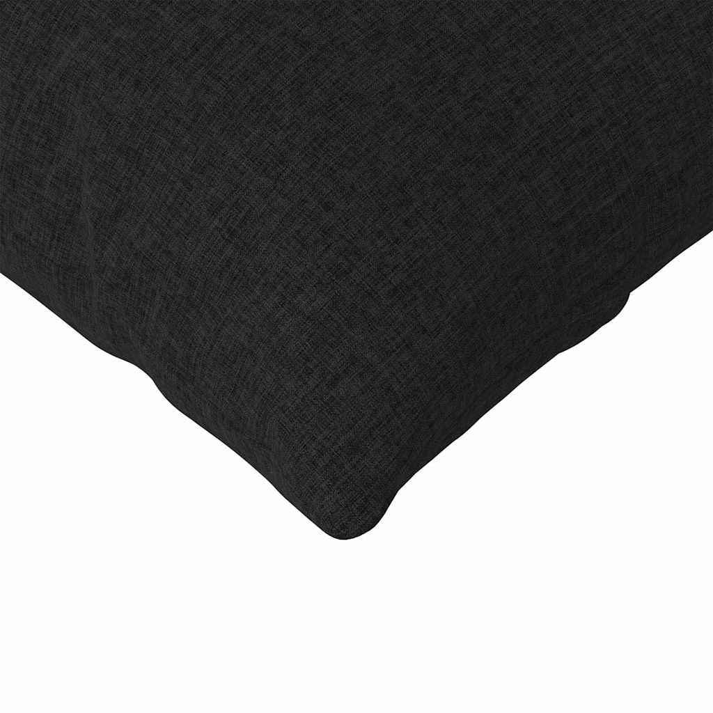 vidaXL Poduszki na sofę 2 pcs Czarny 145 x 40 cm tkanina