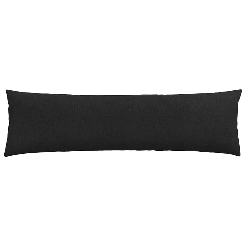 vidaXL Poduszki na sofę 2 pcs Czarny 145 x 40 cm tkanina