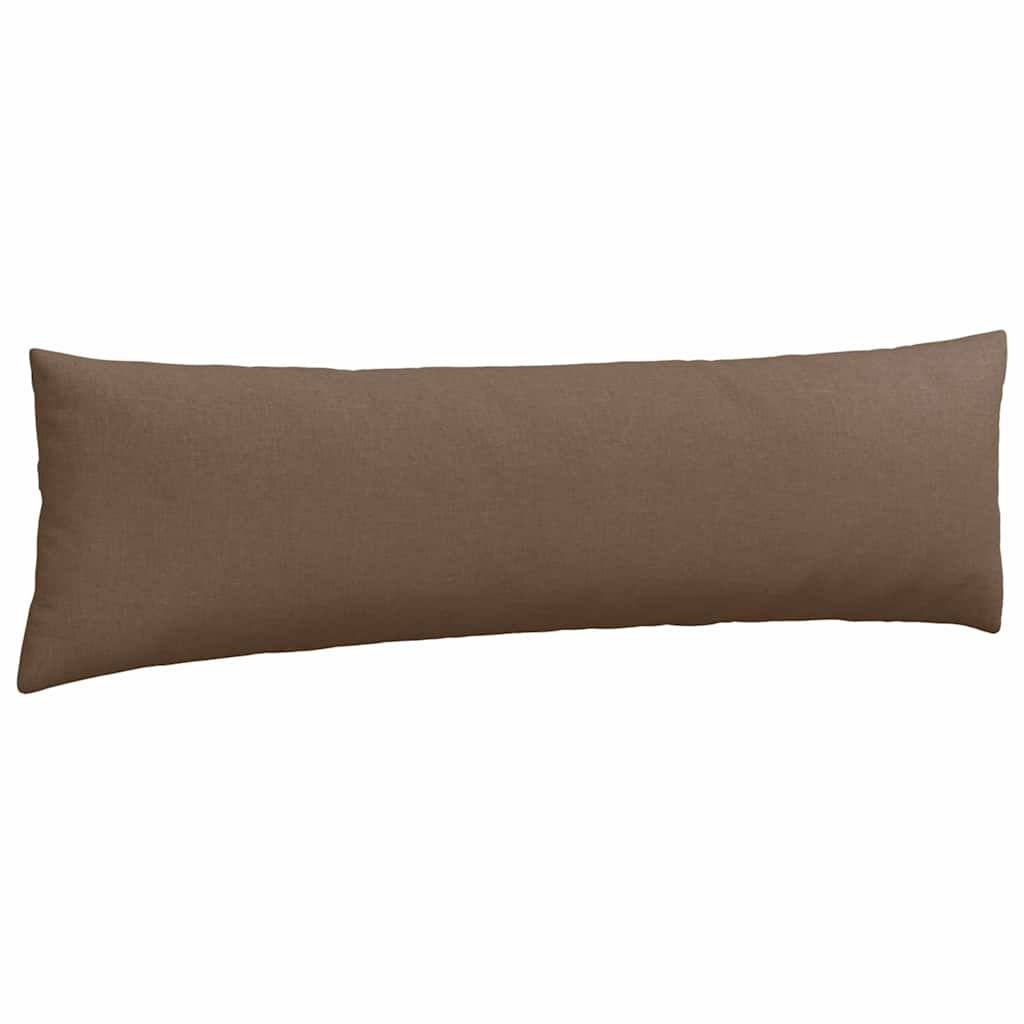 vidaXL Poduszki na sofę 2 pcs Brązowy 145 x 40 cm tkanina