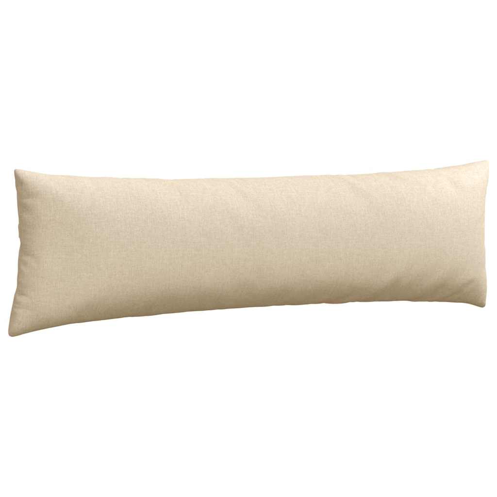 vidaXL Poduszki na sofę 2 pcs Kremowy 145 x 40 cm tkanina
