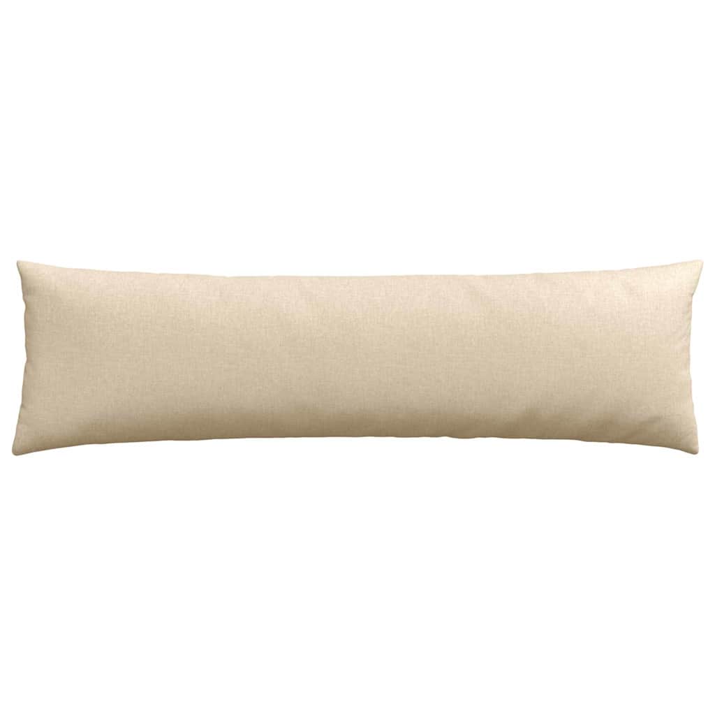vidaXL Poduszki na sofę 2 pcs Kremowy 145 x 40 cm tkanina