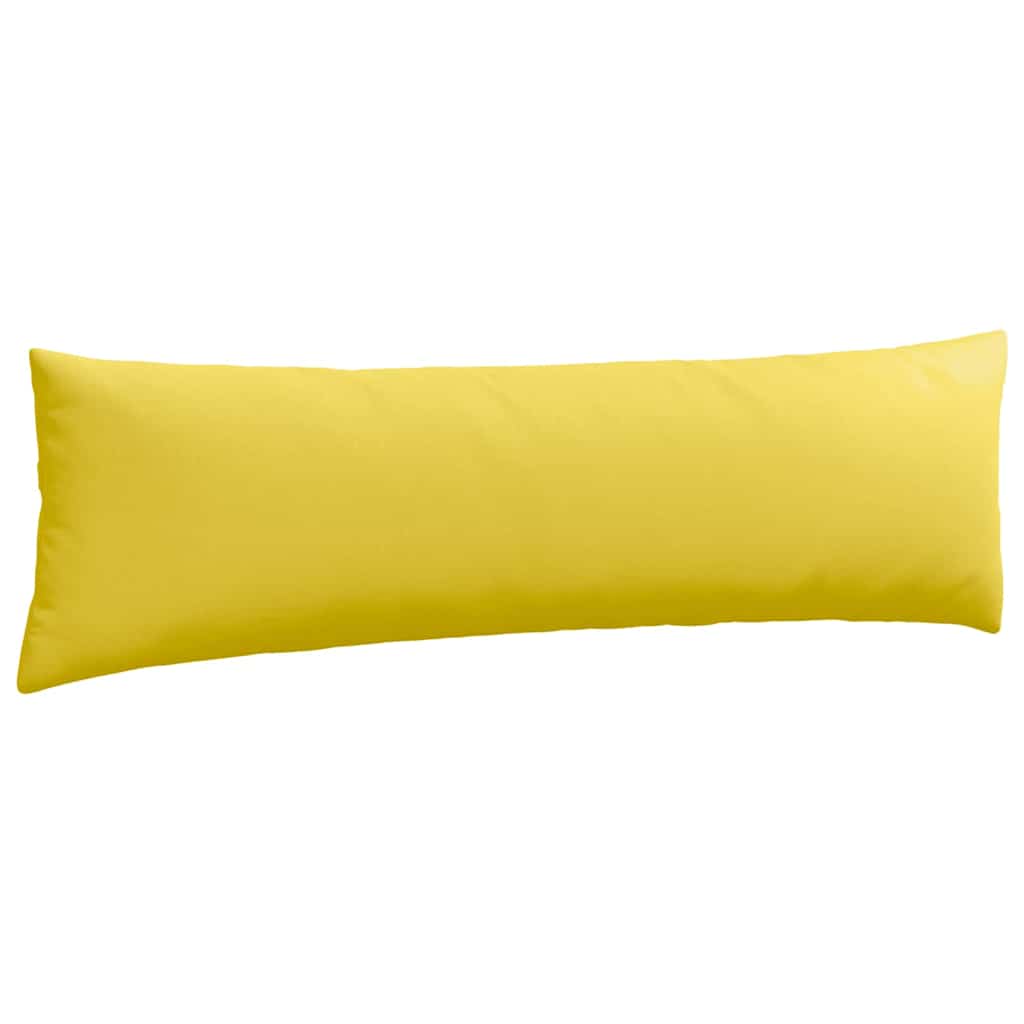 vidaXL Poduszki na sofę 2 pcs Jasnożółty 145 x 40 cm tkanina