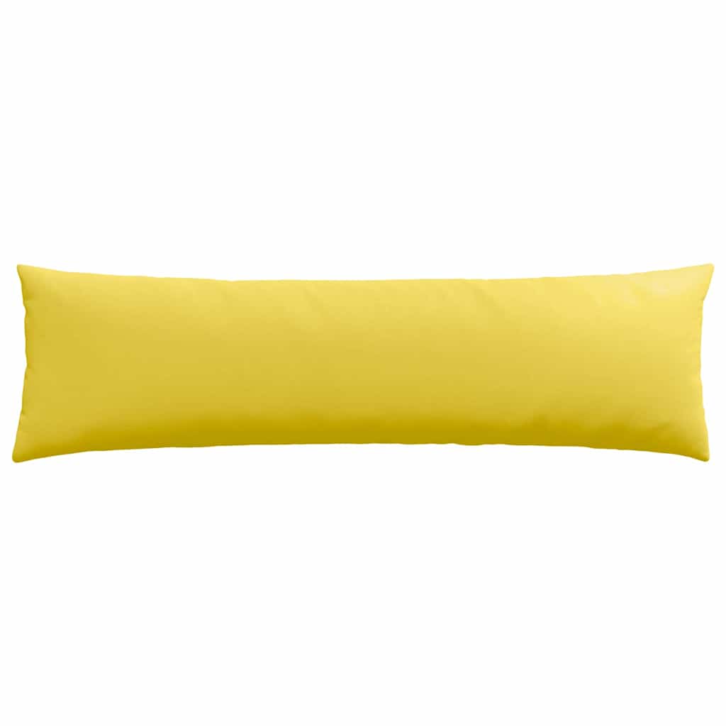 vidaXL Poduszki na sofę 2 pcs Jasnożółty 145 x 40 cm tkanina