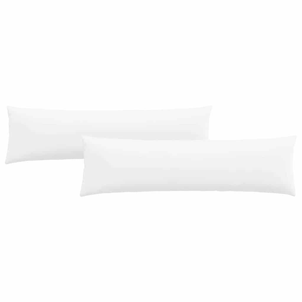 vidaXL Poduszki na sofę 2 pcs Biały 145 x 40 cm tkanina