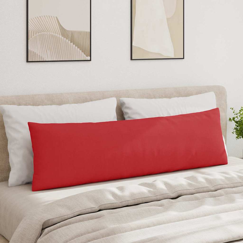 vidaXL Poduszki na sofę 2 pcs Czerwony 145 x 40 cm tkanina