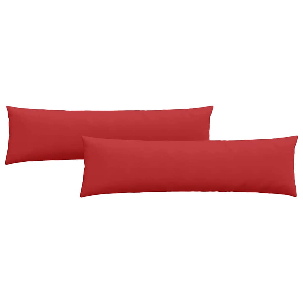 vidaXL Poduszki na sofę 2 pcs Czerwony 145 x 40 cm tkanina