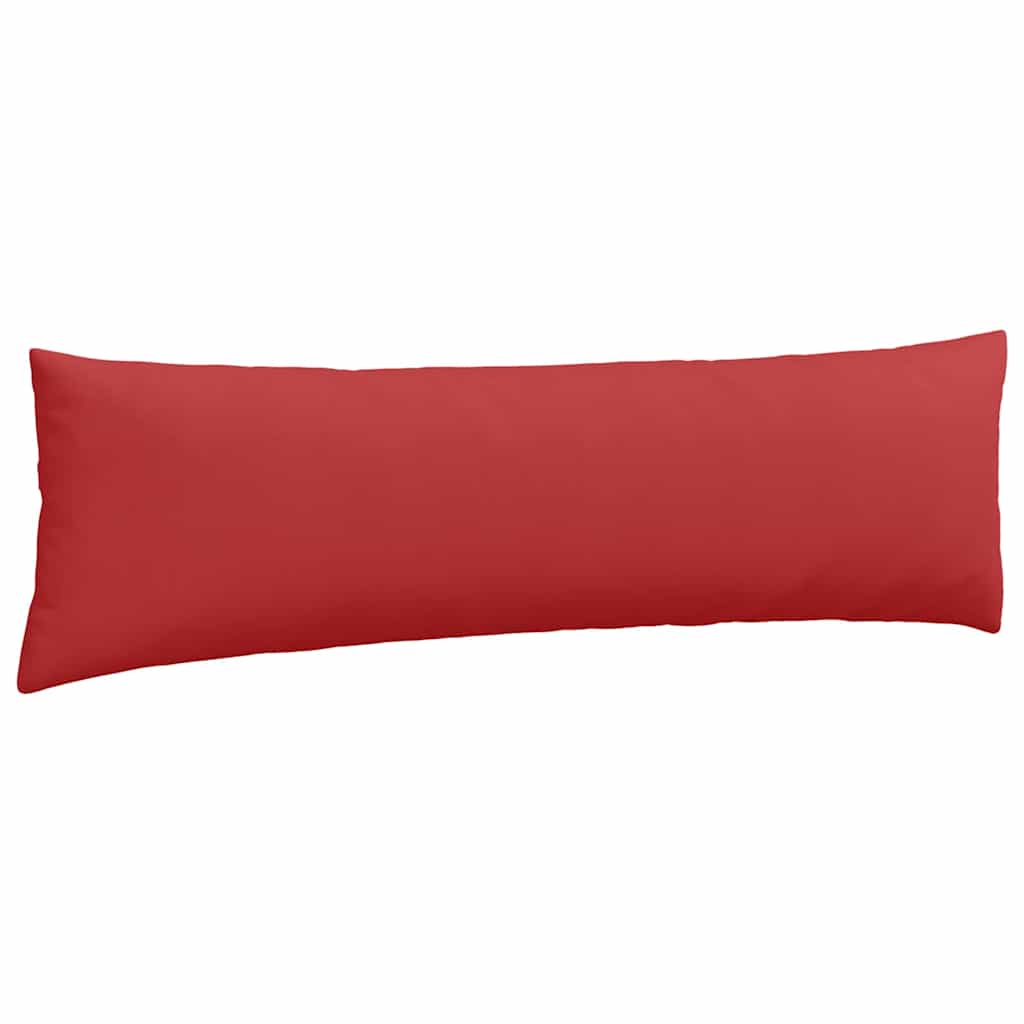 vidaXL Poduszki na sofę 2 pcs Czerwony 145 x 40 cm tkanina