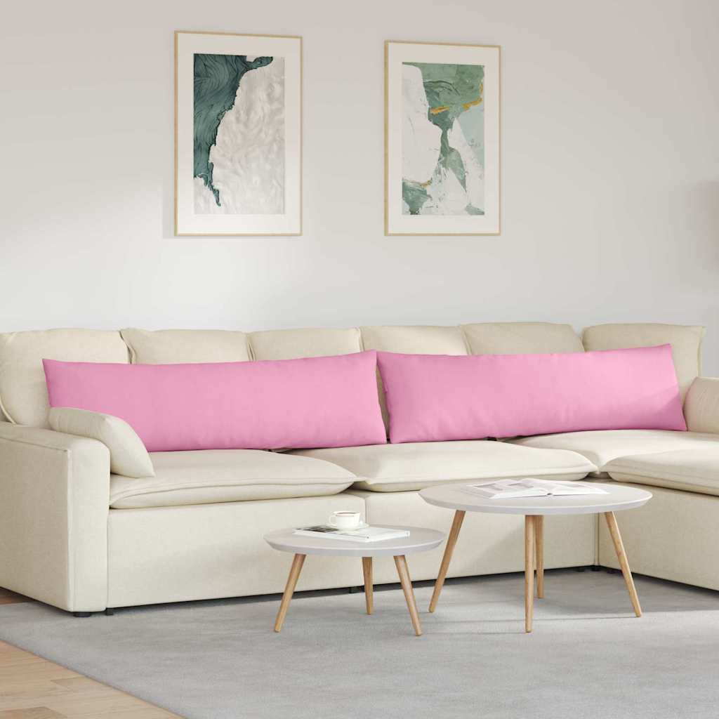 vidaXL Poduszki na sofę 2 pcs Różowy 145 x 40 cm tkanina