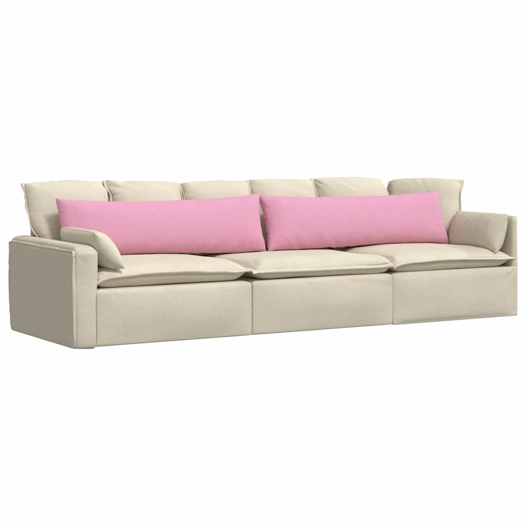 vidaXL Poduszki na sofę 2 pcs Różowy 145 x 40 cm tkanina