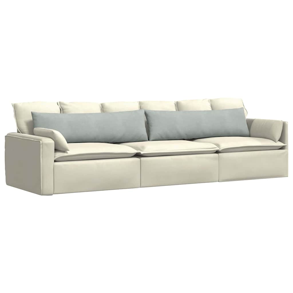 vidaXL Poduszki na sofę 2 pcs Jasnoszary 145 x 40 cm