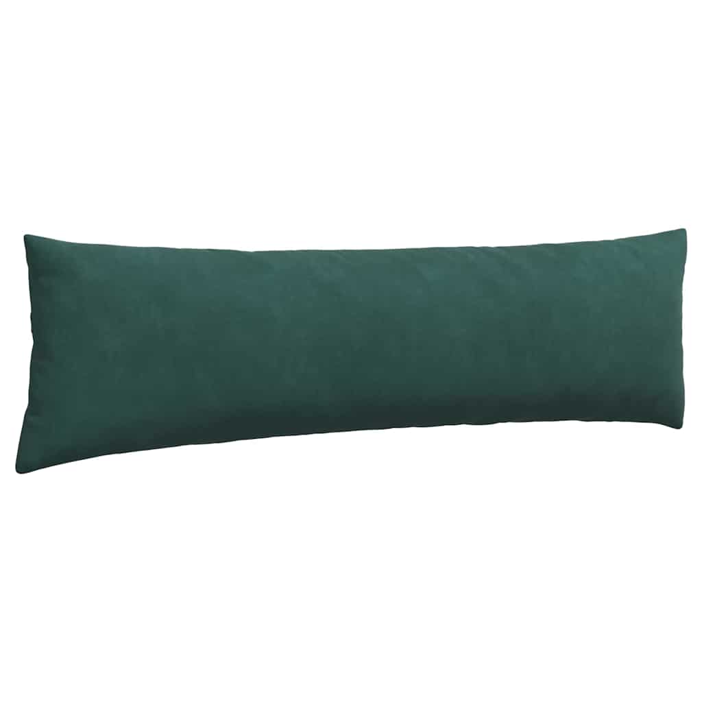 vidaXL Poduszki na sofę 2 pcs Ciemna zieleń 145 x 40 cm