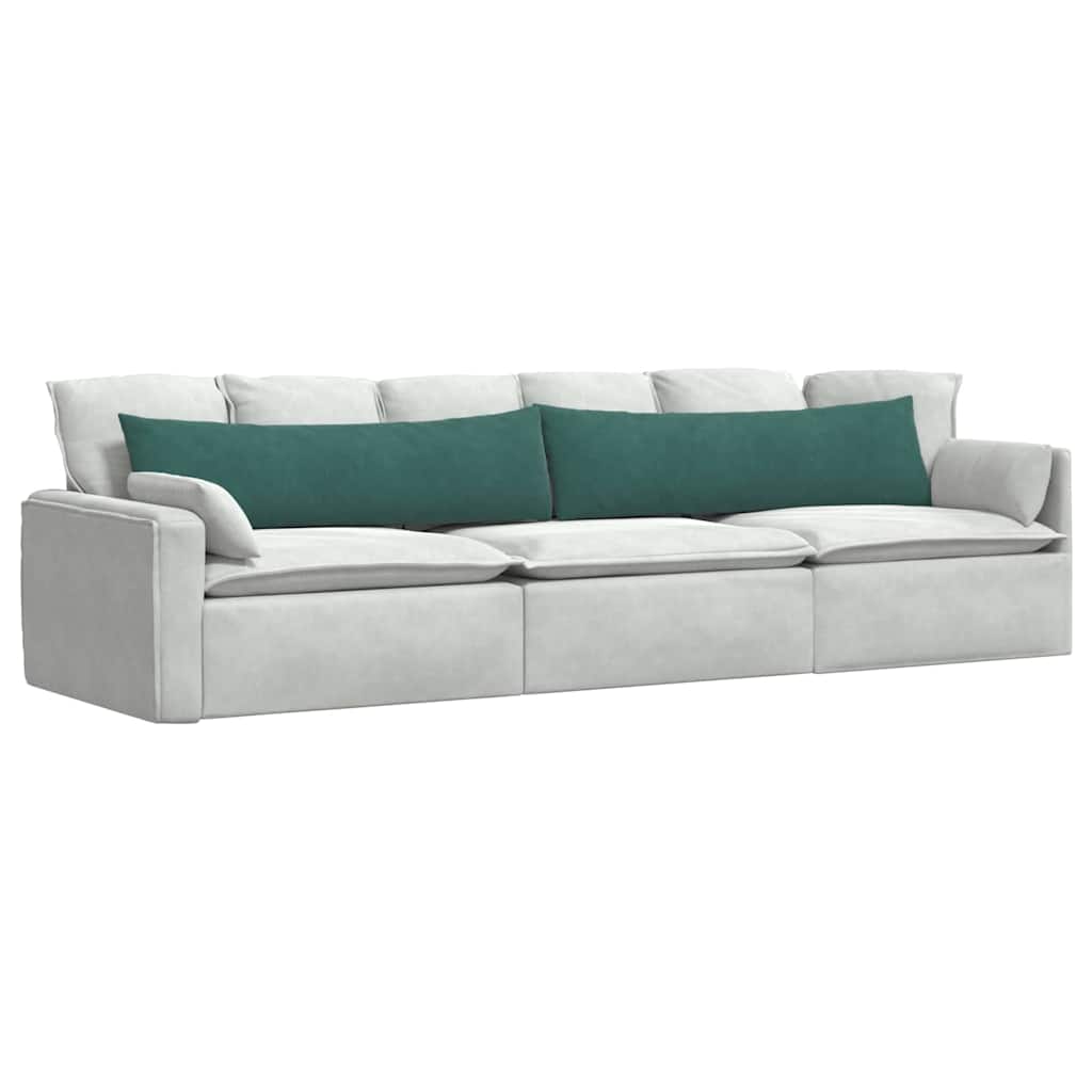 vidaXL Poduszki na sofę 2 pcs Ciemna zieleń 145 x 40 cm
