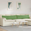 vidaXL Poduszki na sofę 2 pcs jasnozielony 145 x 40 cm