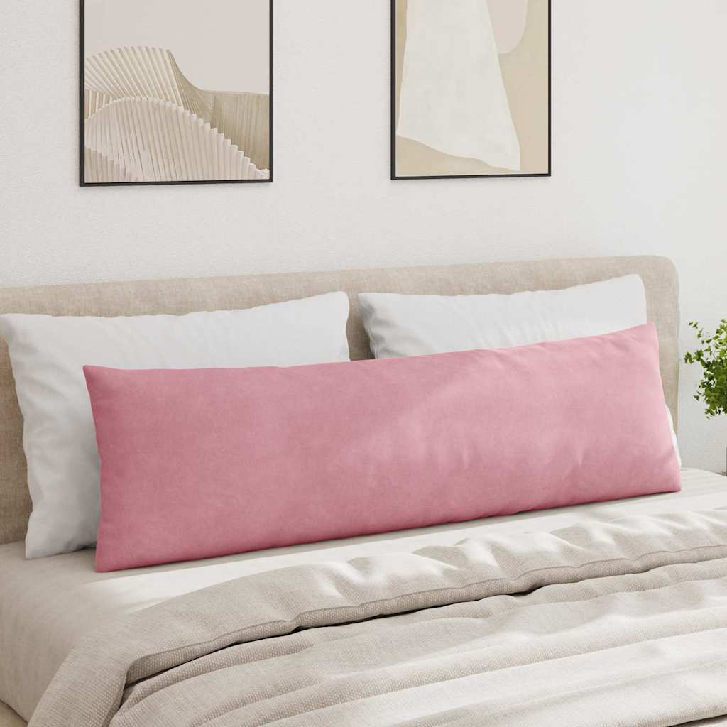 vidaXL Poduszki na sofę 2 pcs Różowy 145 x 40 cm Tkanina sztruksowa