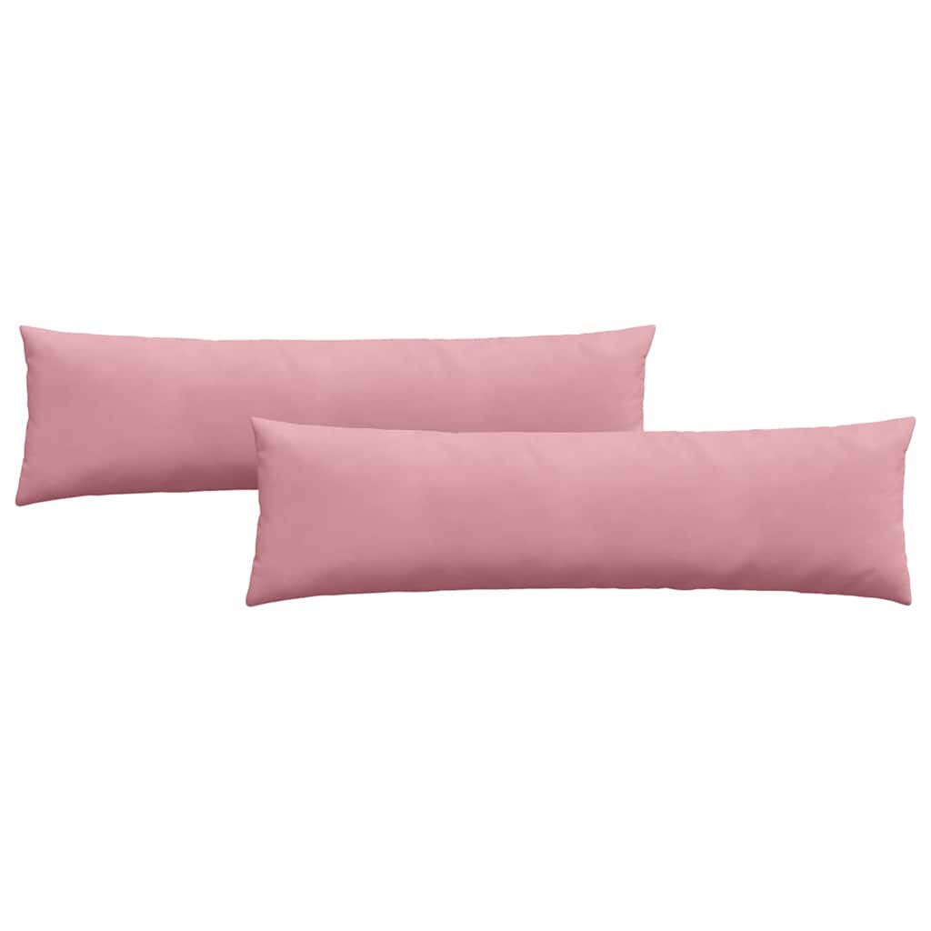 vidaXL Poduszki na sofę 2 pcs Różowy 145 x 40 cm Tkanina sztruksowa