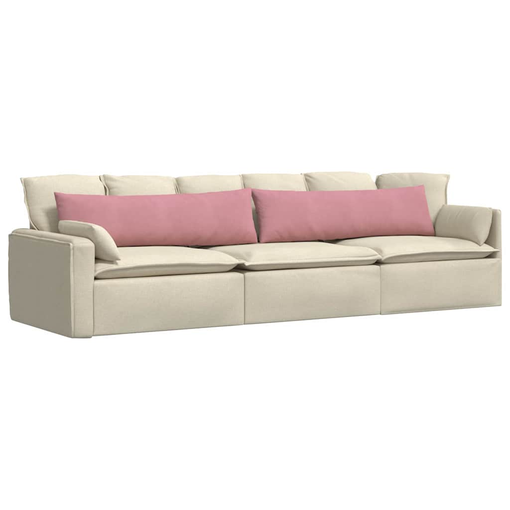 vidaXL Poduszki na sofę 2 pcs Różowy 145 x 40 cm Tkanina sztruksowa