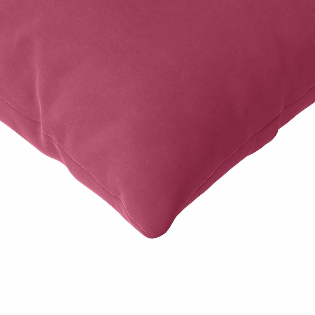 vidaXL Poduszki na sofę 2 pcs Czerwone wino 145 x 40 cm