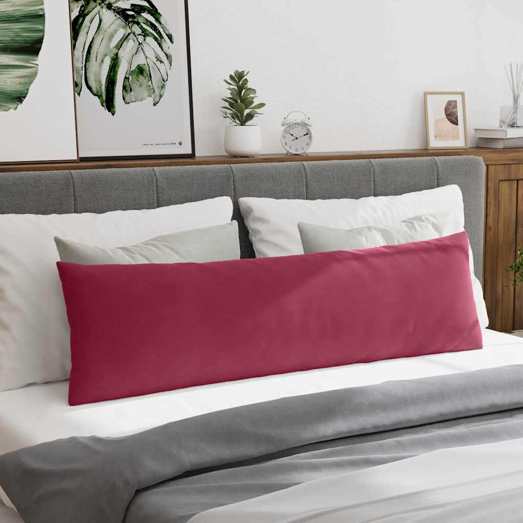 vidaXL Poduszki na sofę 2 pcs Czerwone wino 145 x 40 cm