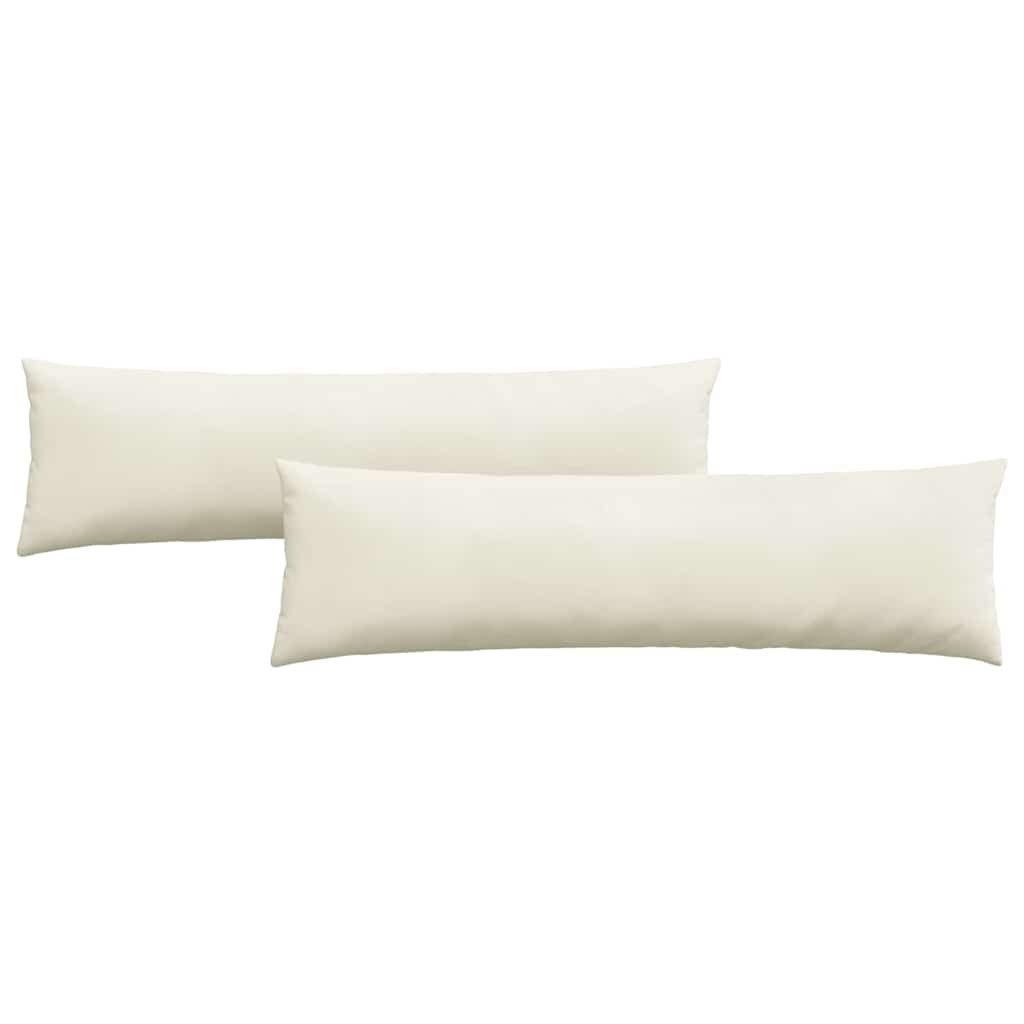 vidaXL Poduszki na sofę 2 pcs Kremowy 145 x 40 cm Tkanina sztruksowa