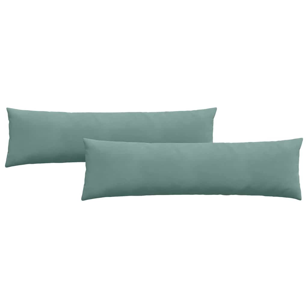 vidaXL Poduszki na sofę 2 pcs Zielony morski 145 x 40 cm