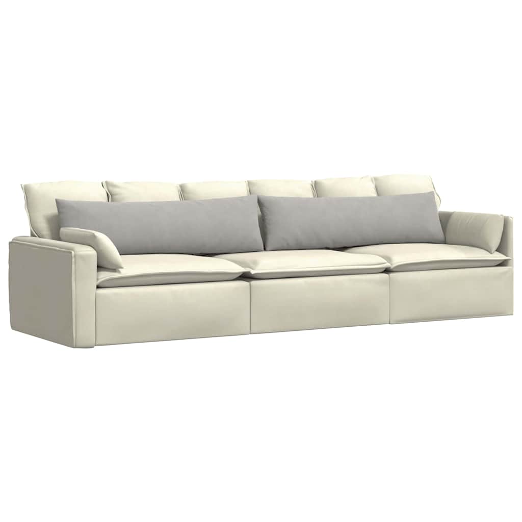 vidaXL Poduszki na sofę 2 pcs Jasnoszary 145 x 40 cm tkanina