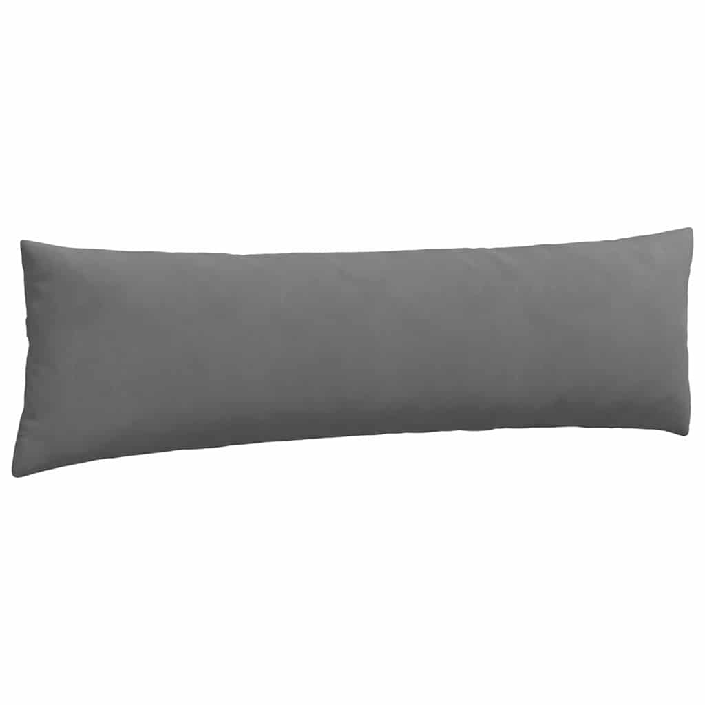 vidaXL Poduszki na sofę 2 pcs Ciemnoszary 145 x 40 cm tkanina