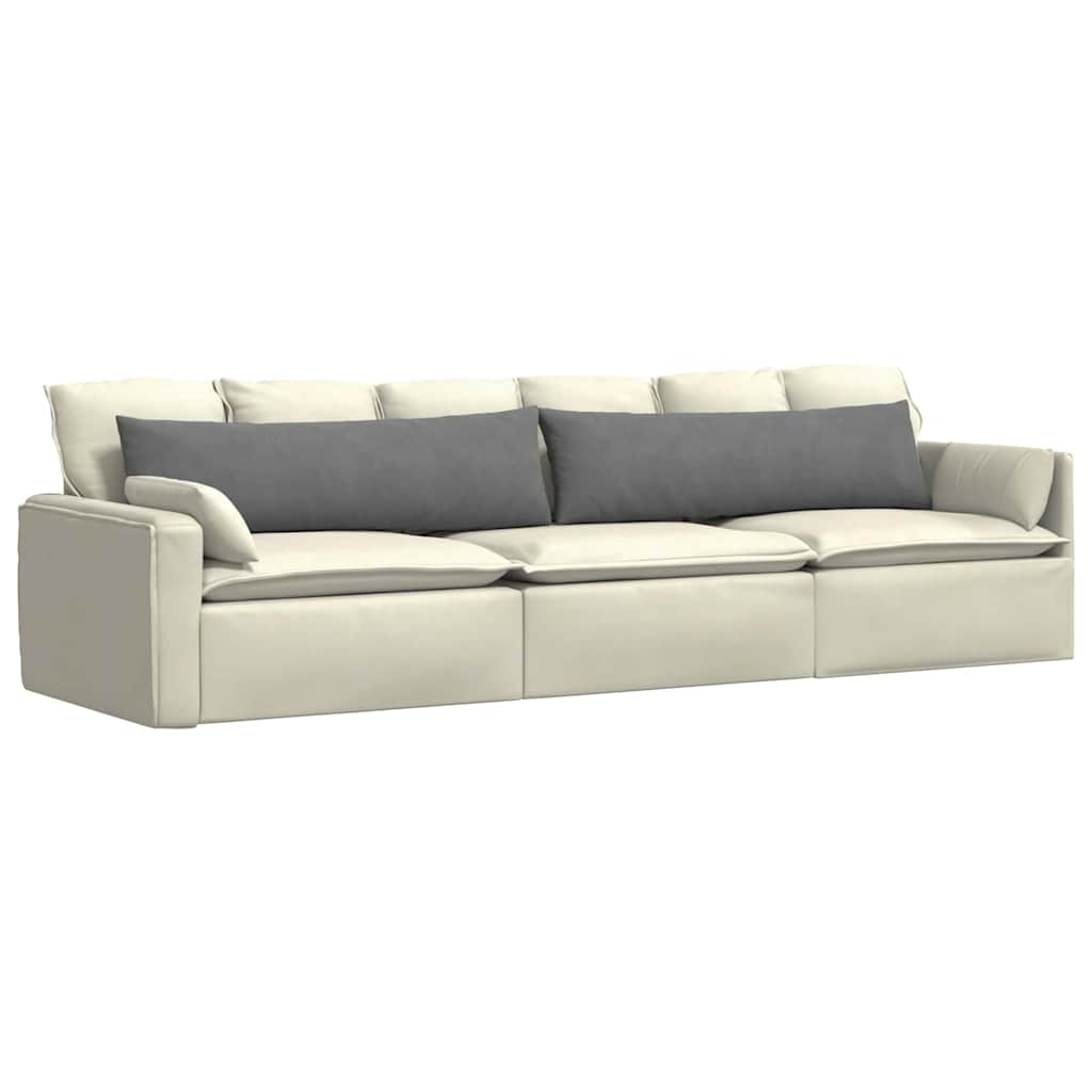 vidaXL Poduszki na sofę 2 pcs Ciemnoszary 145 x 40 cm tkanina